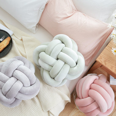 Hugabbble Knotted Ball Pillow