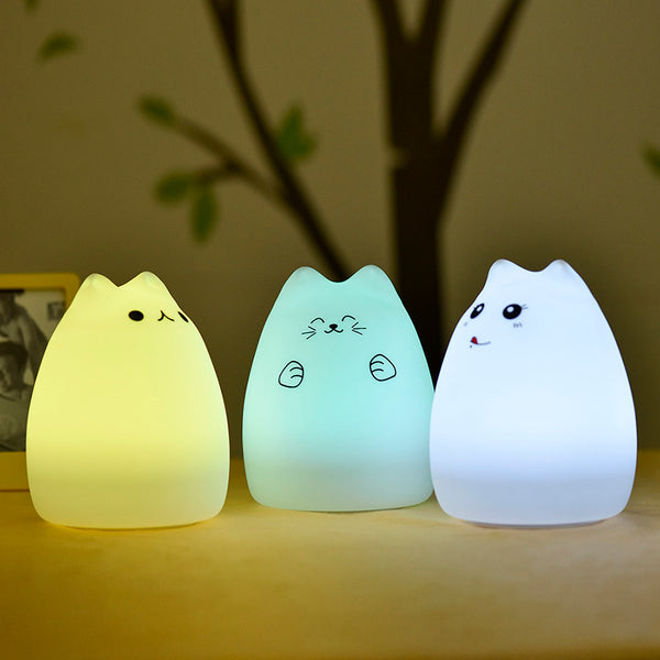 Silicone Cat LED Night Light
