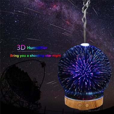 Spherical Fireworks Night Light Diffuser