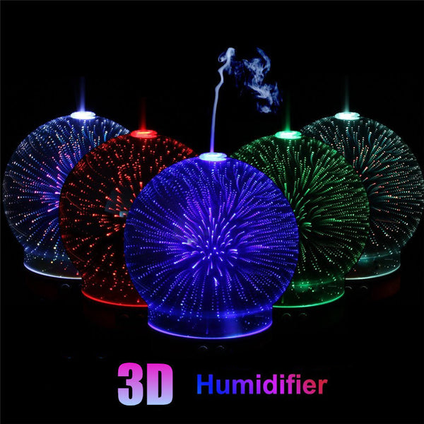 Spherical Fireworks Night Light Diffuser