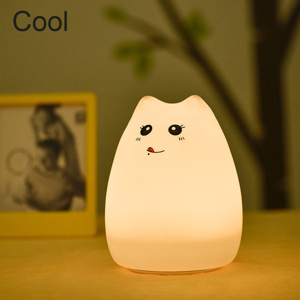 Silicone Cat LED Night Light