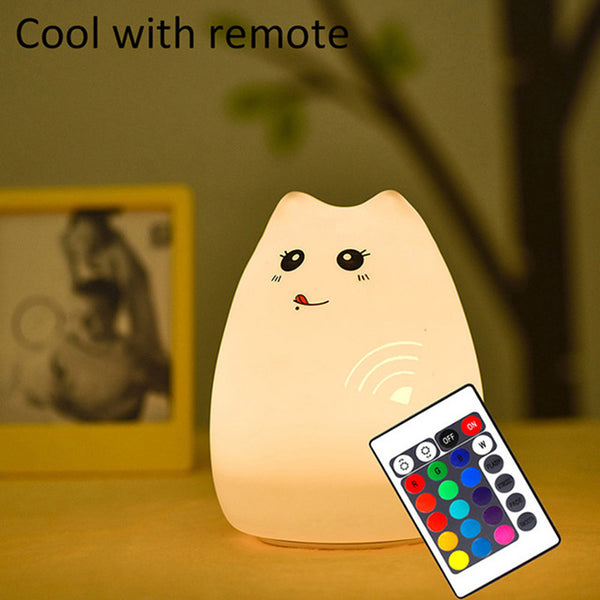 Silicone Cat LED Night Light